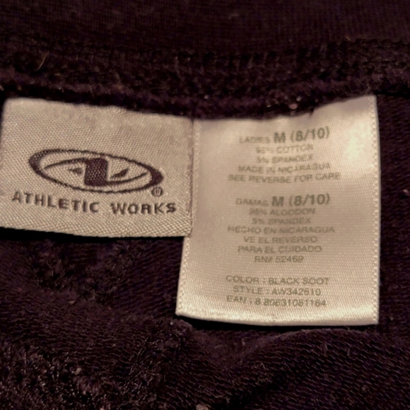 ATHLETIC WORKS ♡ 4pc Black Coral 'n White Bundle Athleisure Burmuda Shorts M - Picture 10 of 15